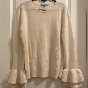 Luxury Antonio Melani Cashmere Sweater with statement sleeves